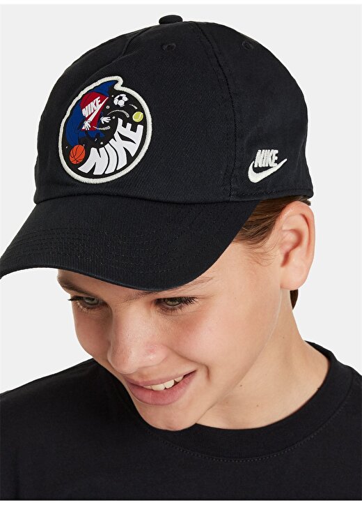 Nike Siyah Erkek Şapka FN9078-010-K NK CLUB CAP US CB BOXY 3