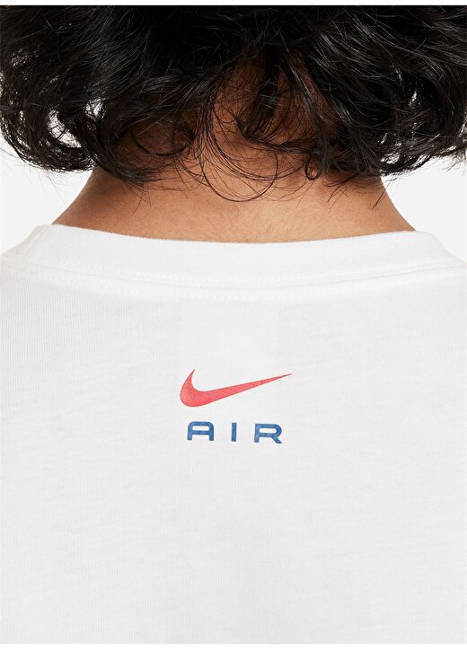 Nike Baskılı Beyaz Erkek T-Shirt FV2343-100-B NSW N AIR TEE 4