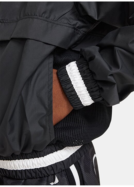 Nike Siyah Erkek Yağmurluk FN8318-010-B NK RPL LS HZ JKT HOOPS 2