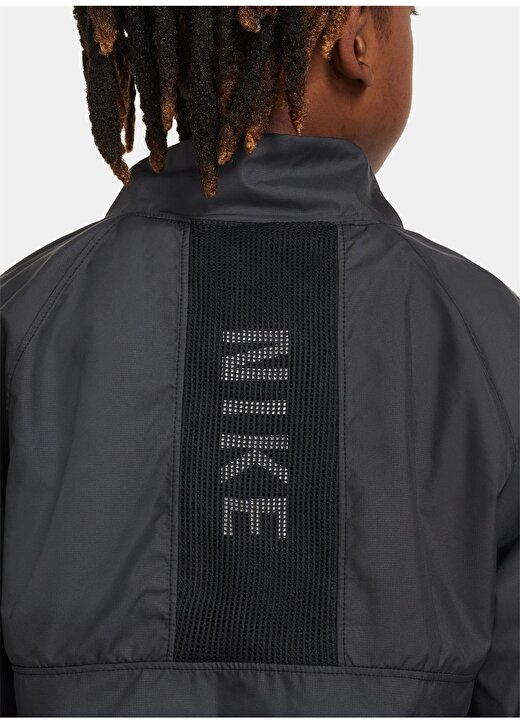 Nike Siyah Erkek Yağmurluk FN8318-010-B NK RPL LS HZ JKT HOOPS 4
