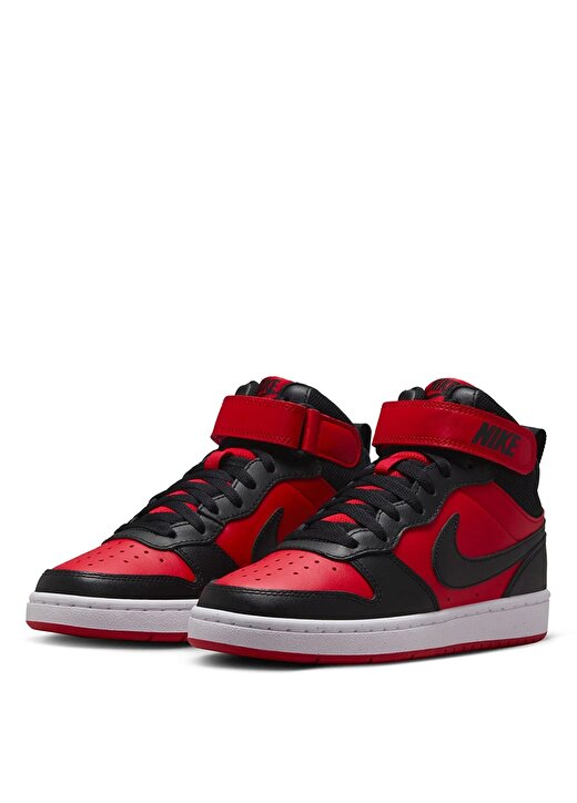 Nike Siyah - Kırmızı Erkek Çocuk Yürüyüş Ayakkabısı CD7782-602-COURT BOROUGH MID 2 (GS) 3