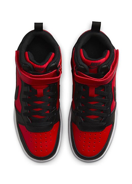 Nike Siyah - Kırmızı Erkek Çocuk Yürüyüş Ayakkabısı CD7782-602-COURT BOROUGH MID 2 (GS) 4