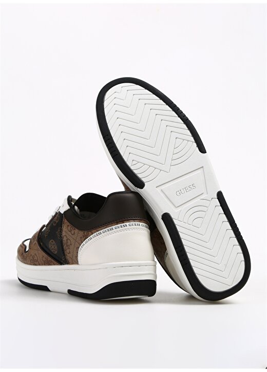 Guess Kahverengi - Beyaz Erkek Sneaker ANCONA LOW 4