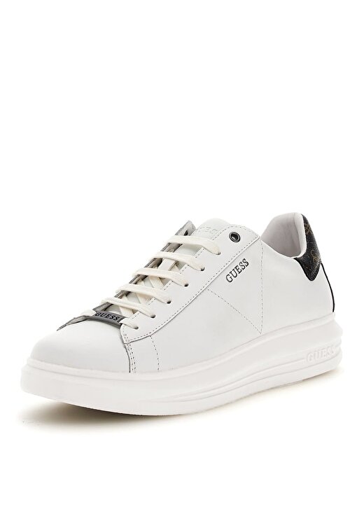 Guess Beyaz - Kahverengi Erkek Sneaker VIBO 1