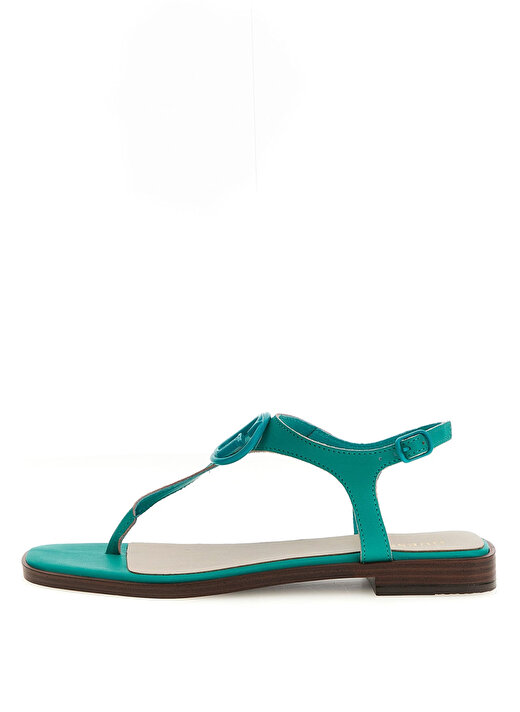 Guess Yeşil Kadın Deri Sandalet FLJMIRLEA03MENTA 4