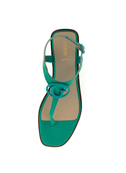 Guess Yeşil Kadın Deri Sandalet FLJMIRLEA03MENTA 3