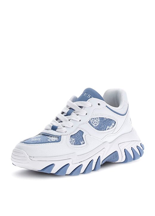 Guess Beyaz - Mavi Kadın Sneaker FLJNORFAL12 2
