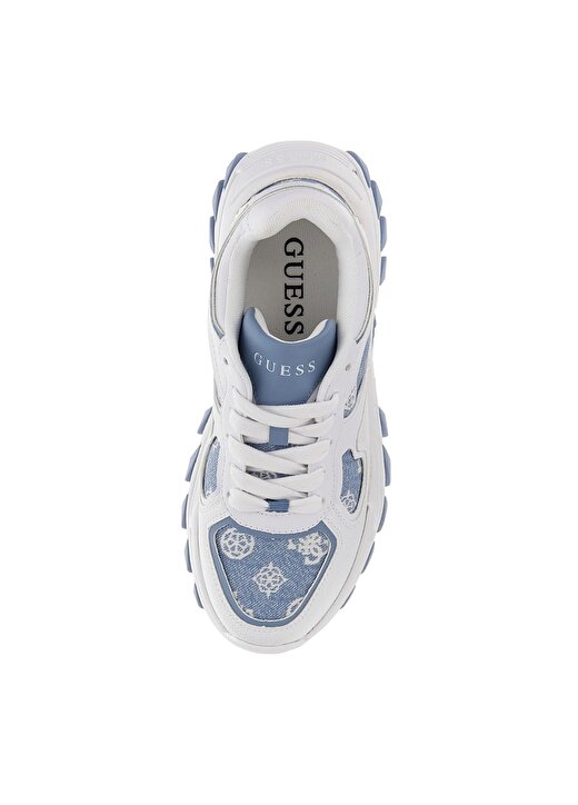 Guess Beyaz - Mavi Kadın Sneaker FLJNORFAL12 4