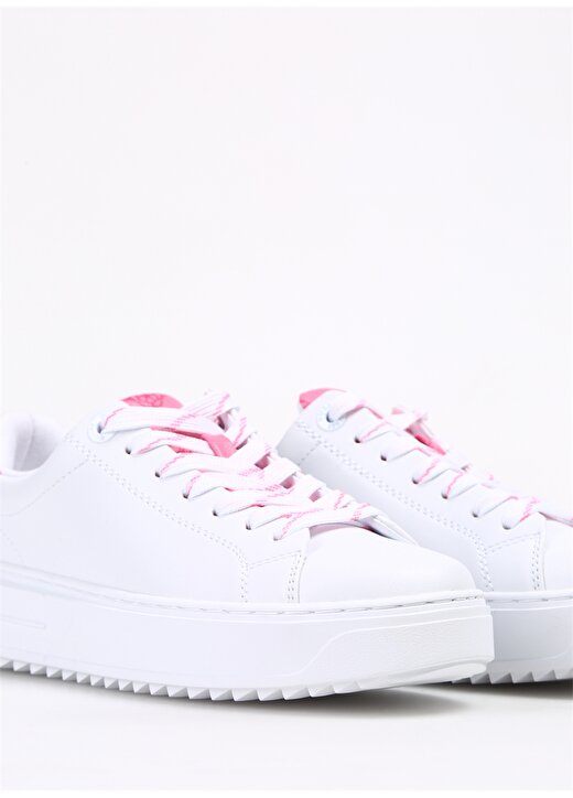Guess Beyaz - Pembe Kadın Sneaker FLPDS4FAL12WHIPI 4