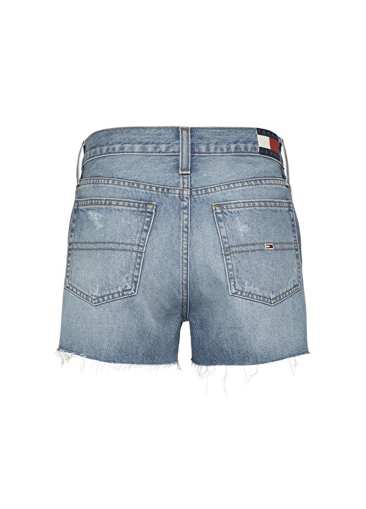 Tommy Jeans Normal Bel Normal Mavi Kadın Şort HOT PANT BH0013 3