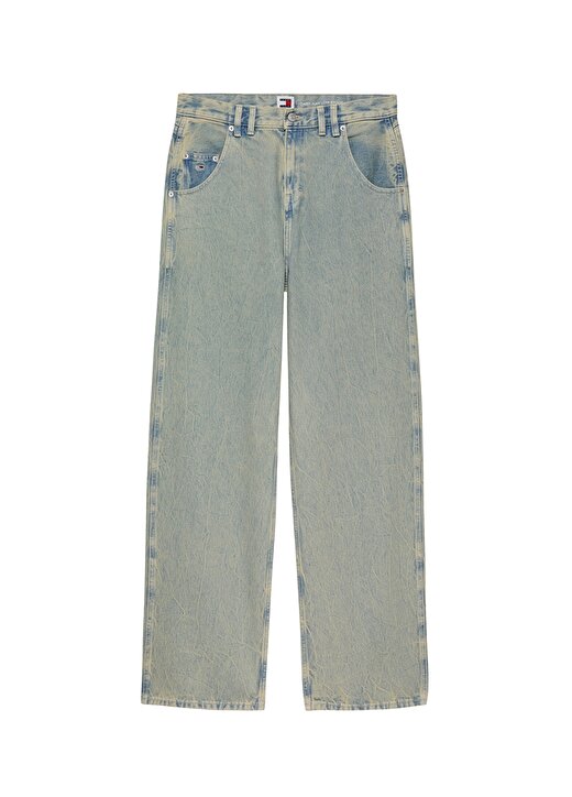 Tommy Jeans DAISY JEAN LW BGY Normal Bel Geniş Paça Normal Açık Mavi Kadın Denim Pantolon AH7001 1