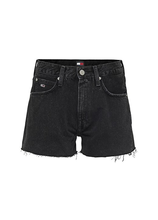 Tommy Jeans Normal Bel Normal Siyah Kadın Şort HOT PANT BH0082 2