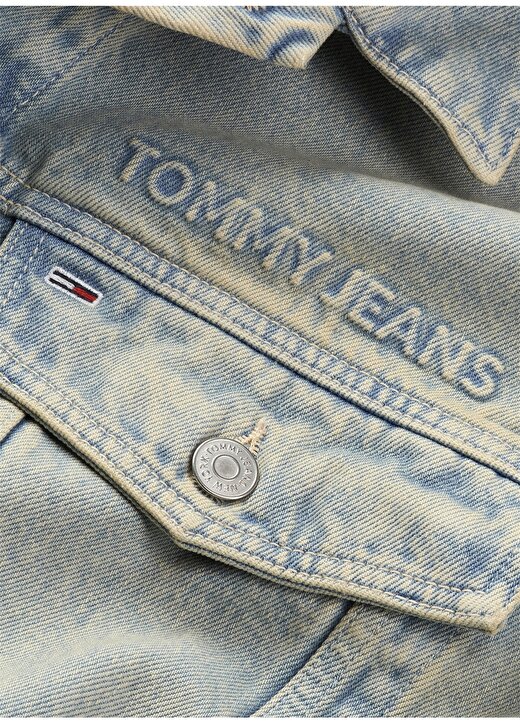 Tommy Jeans DAISY OVR JACKET Normal Açık Mavi Kadın Ceket AH7001 3