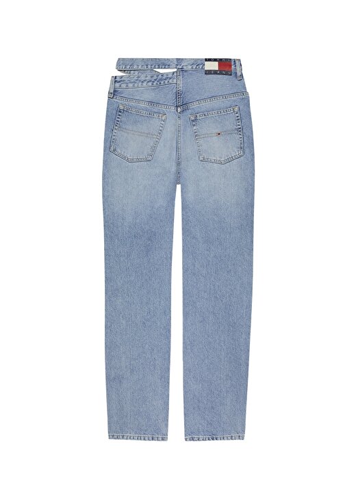 Tommy Jeans JULIE CUT OUT WB UH STR Normal Bel Düz Paça Normal Açık Mavi Kadın Denim Pantolon AH7011 3