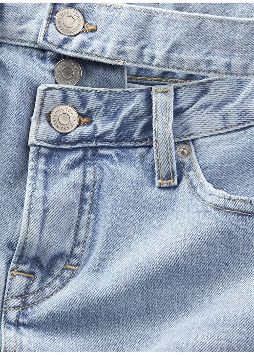 Tommy Jeans Normal Bel Mavi Kadın Denim Etek MOM CUT OUT WB UH SKIRT AH7011 2