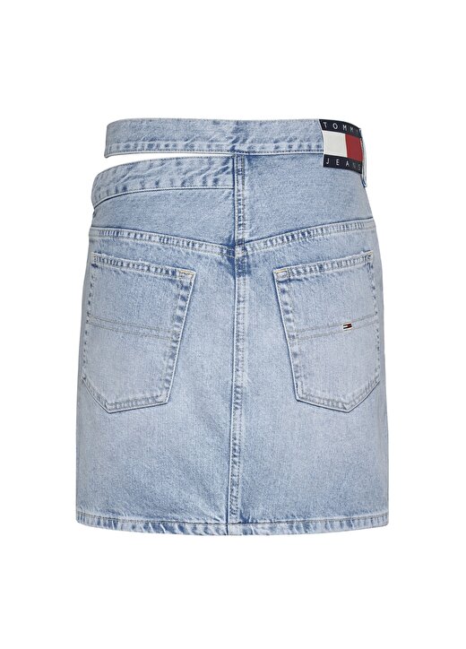 Tommy Jeans Normal Bel Mavi Kadın Denim Etek MOM CUT OUT WB UH SKIRT AH7011 3