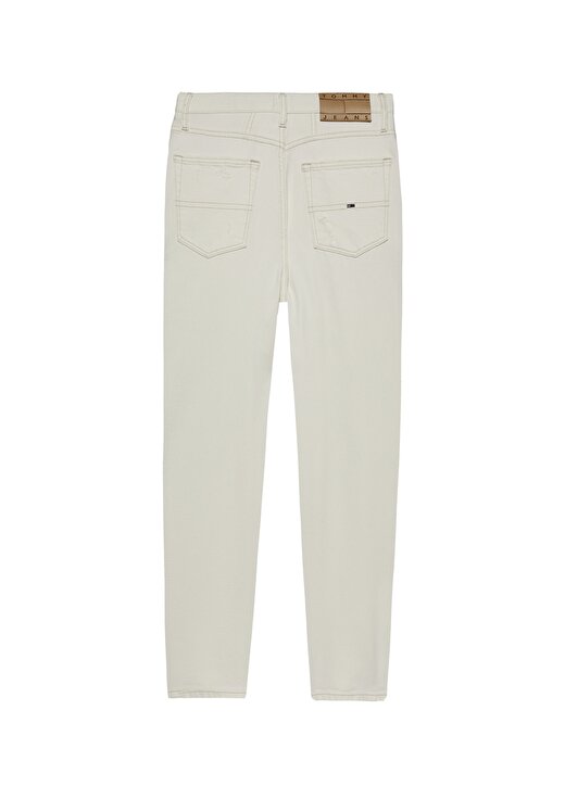 Tommy Jeans Normal Bel Düz Paça Normal Krem Kadın Denim Pantolon MOM JEAN UH TPR BH5198 3