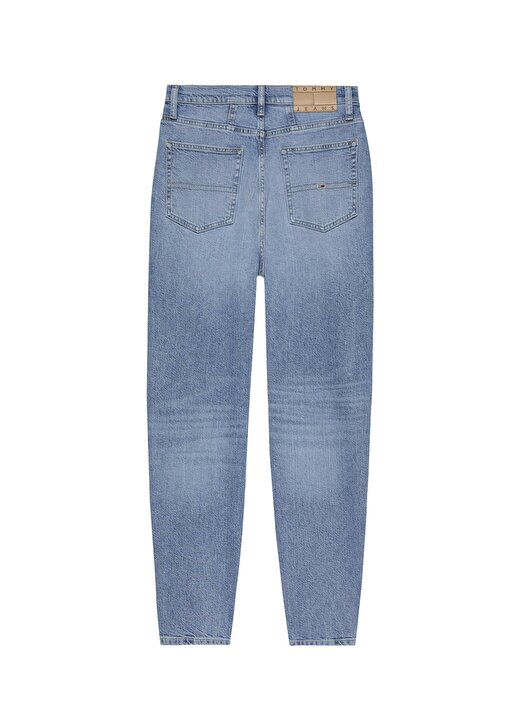 Tommy Jeans MOM SLIM UH Normal Bel Düz Paça Normal Mavi Kadın Denim Pantolon AH5117 3