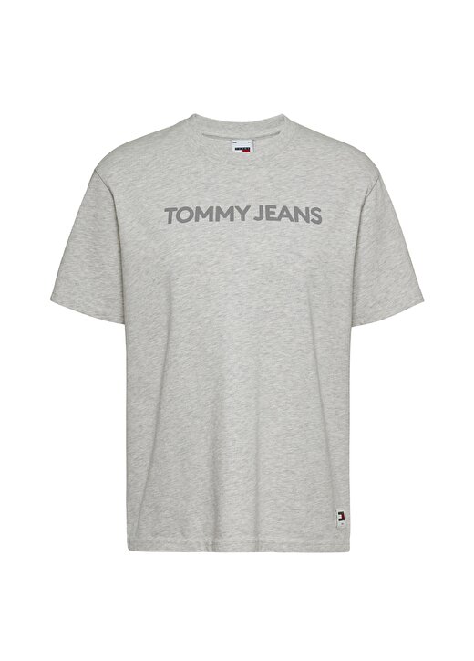 Tommy Jeans Bisiklet Yaka Düz Gri Kadın T-Shirt TJW RLX BOLD CLASSIC TEE EXT 1
