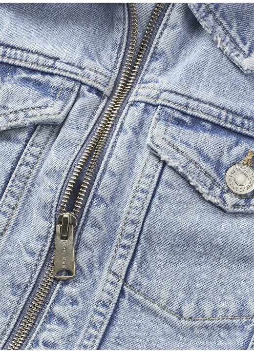 Tommy Jeans ZIP HALTERNECK DRESS Ceket Yaka Düz Mavi Kısa Kadın Elbise AH7011 2