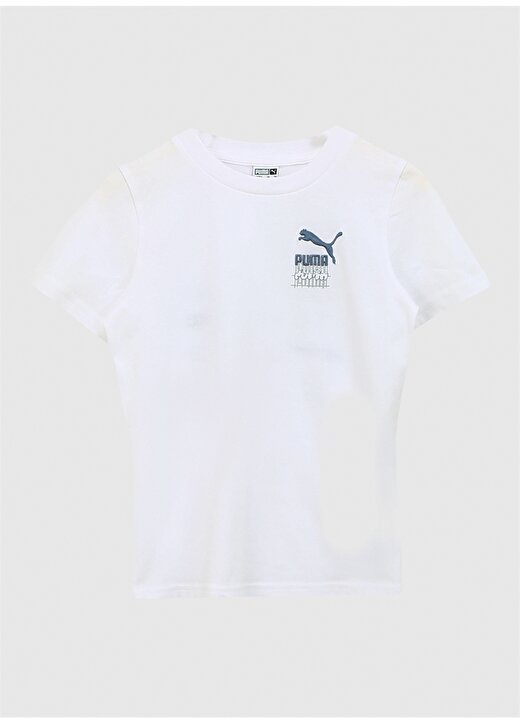 Puma Beyaz Erkek Çocuk T-Shirt IS1230025092089 1