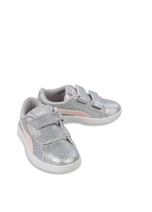 Puma Gri Kız Çocuk Yürüyüş Ayakkabısı 39468602-Pumasmash 3.0 Gliz Glam V 3