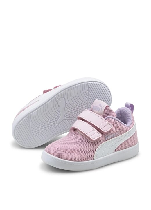 Puma Pembe Kız Çocuk Yürüyüş Ayakkabısı 37175808-Courtflex V2 Mesh V PS 2