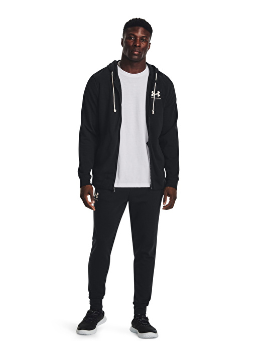 Under Armour Siyah Erkek Slim Fit Eşofman Altı 1380843-001 UA Rival Terry Jogger   2