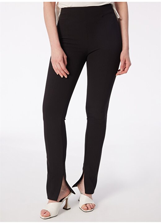 Guess Normal Bel Regular Fit Siyah Kadın Pantolon 4GGB107070A-JBLK 2