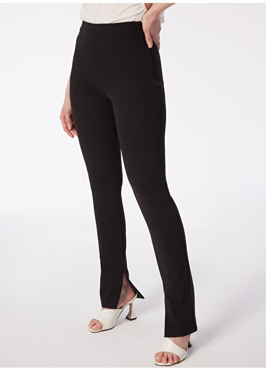 Guess Normal Bel Regular Fit Siyah Kadın Pantolon 4GGB107070A-JBLK 3