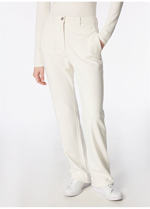 Guess Normal Bel Regular Fit Kırık Beyaz Kadın Pantolon W4RB50KBJP2-G012 2
