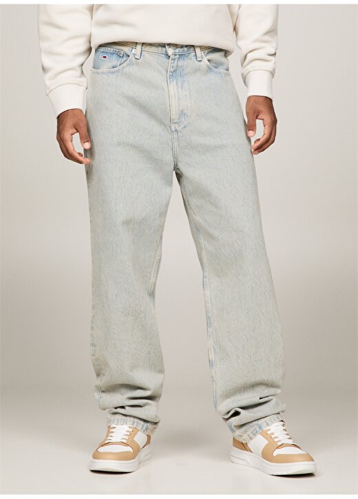 Tommy Jeans Normal Bel Normal Erkek Denim Pantolon DM0DM180201CD 2