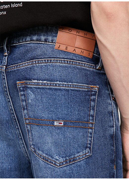Tommy Jeans Normal Bel Normal Erkek Denim Pantolon DM0DM181951BK 3