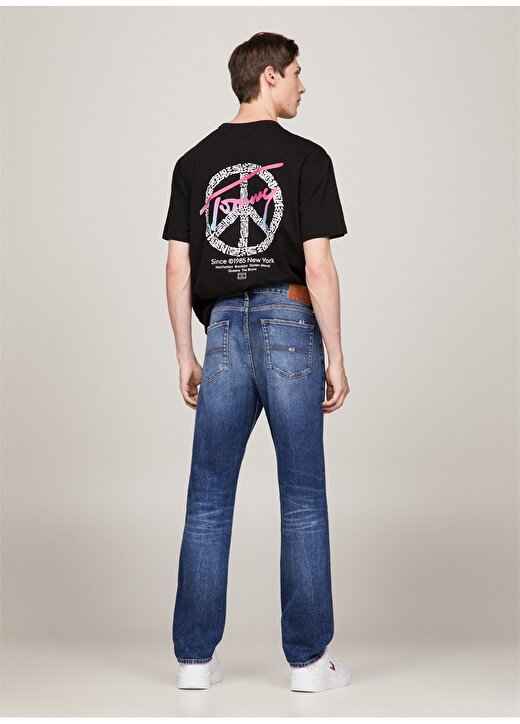 Tommy Jeans Normal Bel Normal Erkek Denim Pantolon DM0DM181951BK 4