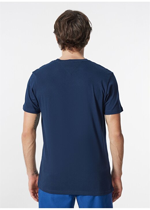 Tommy Jeans Düz Lacivert Erkek T-Shirt DM0DM18265C1G 4
