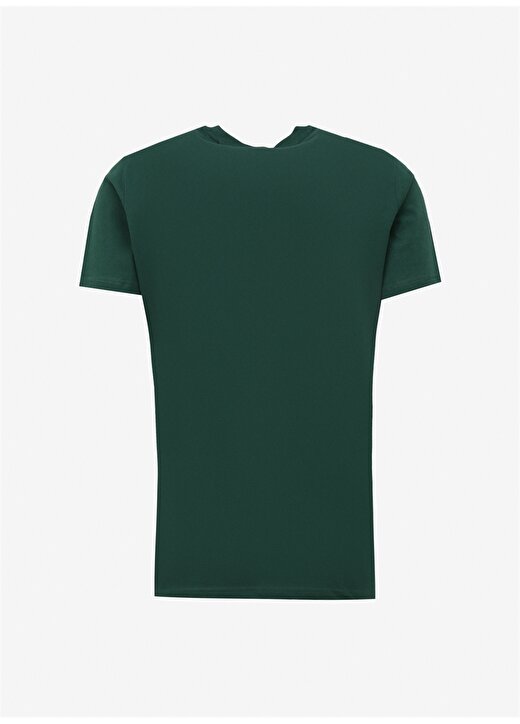 Tommy Jeans Düz Yeşil Erkek T-Shirt DM0DM18265L4L 2