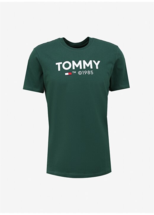 Tommy Jeans Baskılı Yeşil Erkek T-Shirt DM0DM18264L4L 1