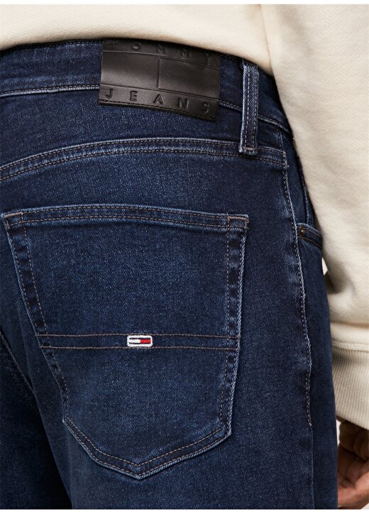 Tommy Jeans Normal Bel Normal Erkek Denim Pantolon DM0DM181361BK 3
