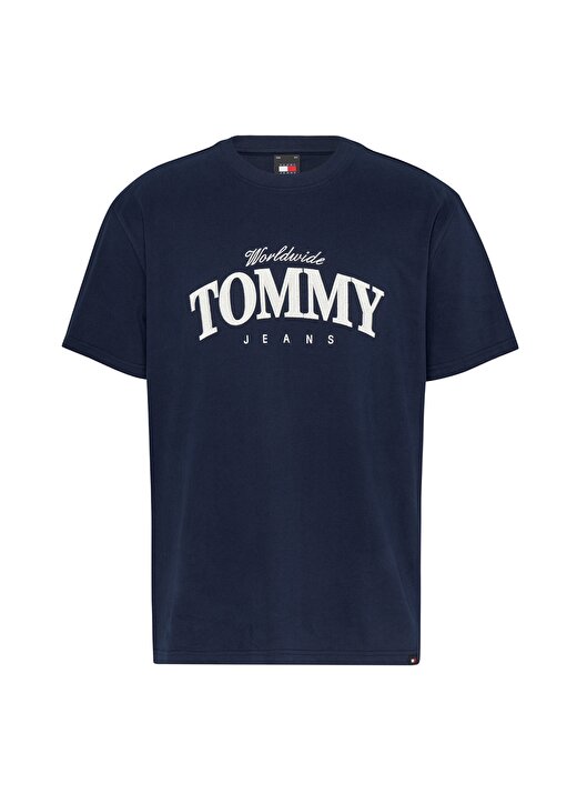 Tommy Jeans Baskılı Lacivert Erkek T-Shirt DM0DM18274C1G 1