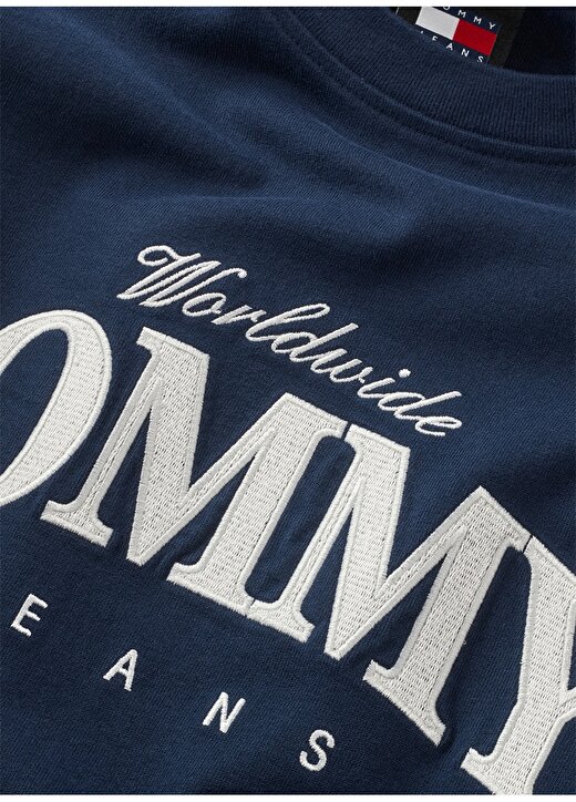 Tommy Jeans Baskılı Lacivert Erkek T-Shirt DM0DM18274C1G 2