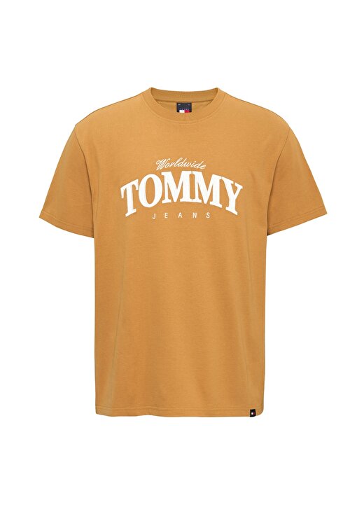 Tommy Jeans Baskılı Hardal Erkek T-Shirt DM0DM18274GQ2 1