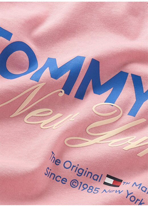 Tommy Jeans Düz Pembe Erkek T-Shirt DM0DM18286THA 2