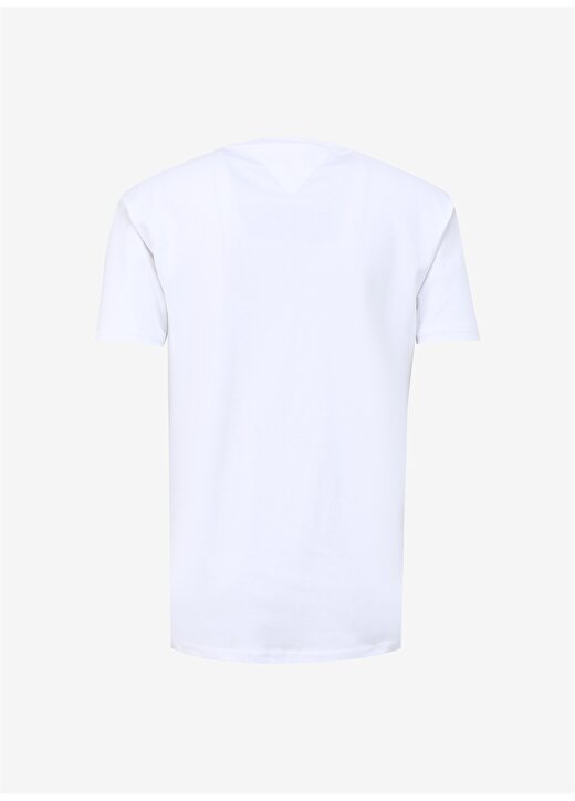 Tommy Jeans Baskılı Beyaz Erkek T-Shirt DM0DM18295YBR 2