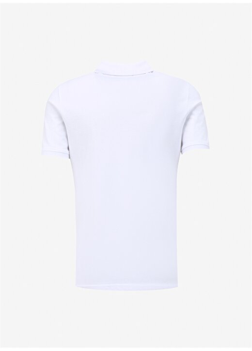 Guess Düz Beyaz Erkek Polo T-Shirt M2YP24KC9T1G011_WASHED SS POLO - OR 2