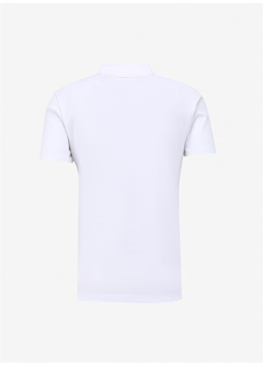 Guess Düz Beyaz Erkek Polo T-Shirt M4GP66KC701G011_NOLAN SS POLO - ORG 2