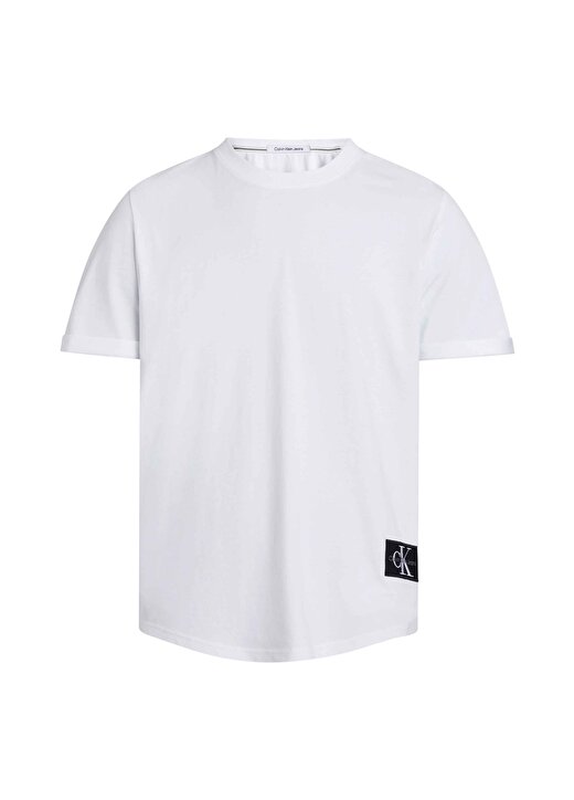 Calvin Klein Jeans Düz Beyaz Erkek T-Shirt J30J323482YAF 1