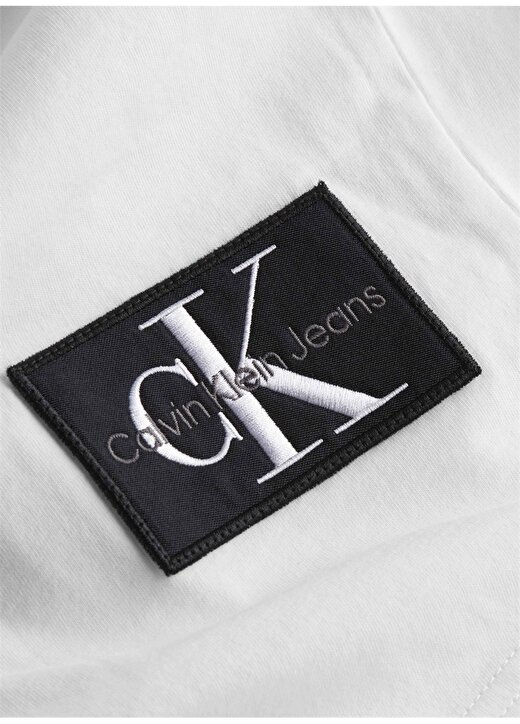 Calvin Klein Jeans Düz Beyaz Erkek T-Shirt J30J323482YAF 4