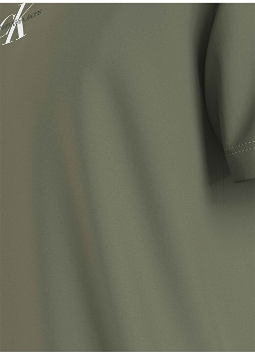 Calvin Klein Jeans Düz Koyu Yeşil Erkek T-Shirt J30J323483LDY 4