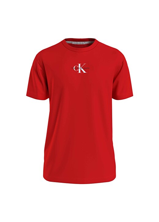 Calvin Klein Jeans Düz Kırmızı Erkek T-Shirt J30J323483XA7 1