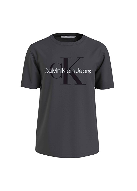 Calvin Klein Jeans Baskılı Koyu Gri Erkek T-Shirt J30J320806PSM 1